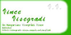 vince visegradi business card